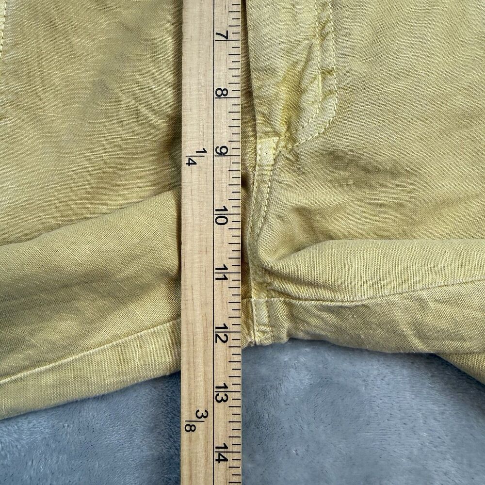 Sundance Linen Cotton Lace Detail Pants Beige Boho Cottagecore Womens Size 14 - Picture 8 of 10